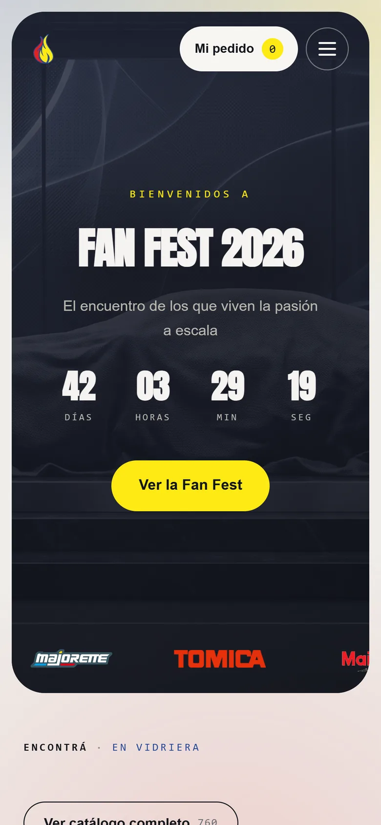 La portada de Fan Wheels en un celular
