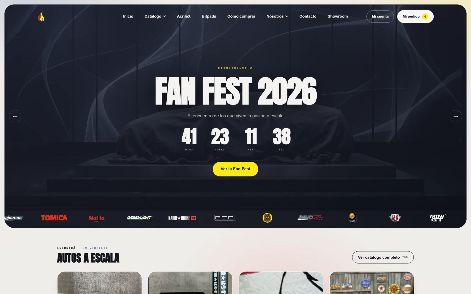La portada de Fan Wheels en una computadora
